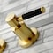 Kingston Brass KS8127DKL Kaiser 2-Handle Wall Mount Bathroom Faucet, Brushed Brass KS8127DKL - alternate 2
